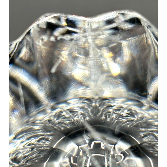 Vintage Orrefors Heavy Crystal Flower Vase Signed Made in Sweden 5.75” Gorgeous! - Picture 11 of 16